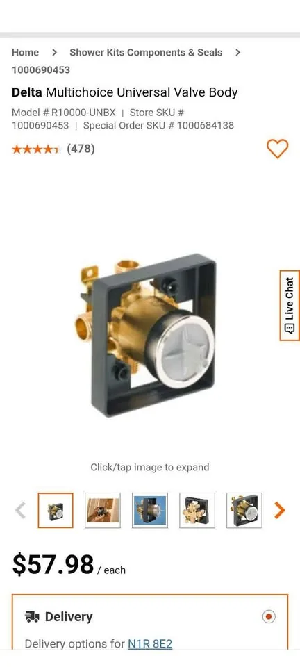 $220 off Delta Ashlyn Tub and Shower Trim Matte Black image indicator(5)