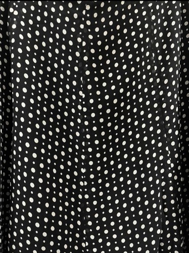 Express 100% Silk Skirt Size 6 NWOT Black Polka Dot - photo 3