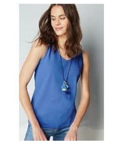 JJill 100% Pima Cotton Tank Top Small SP BNWT Turquoise Aqua