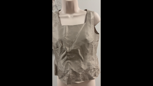 Petite Sophisticate Vintage Silk Blouse 0 BNWT Beige - photo 2