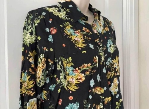 Maeve Anthropologie Woodland Critter Blouse 4 NWOT - photo 4