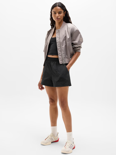 Athleta Lunar Sheen High Rise Shorts Medium M BNWT Black - photo 2