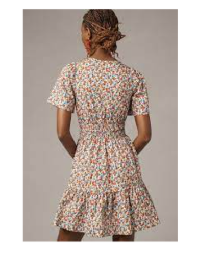 Anthropologie Somerset Cotton Floral Mini Dress Small S NWT - photo 2
