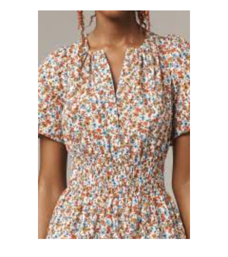 Anthropologie Somerset Cotton Floral Mini Dress Small S NWT - photo 3