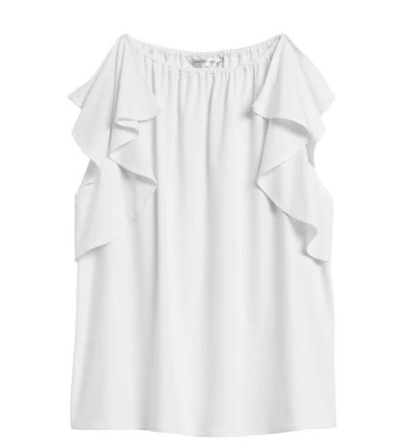 Banana Republic Flutter Sleeve Top Small Petite SP BNWT