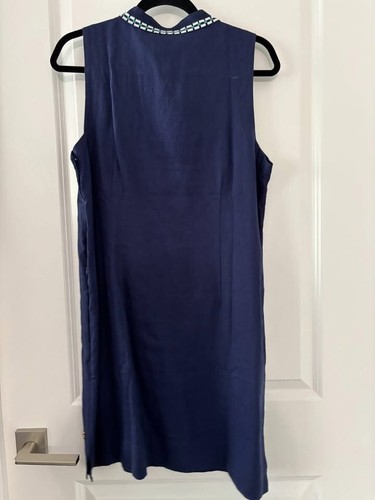 Hatley Marin Shift Dress Large L BNWT Patriot Blue Linen - photo 5