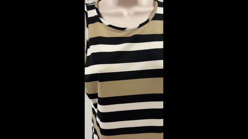 Banana Republic Womens SP Black Beige Striped Tank Top NEW - photo 2