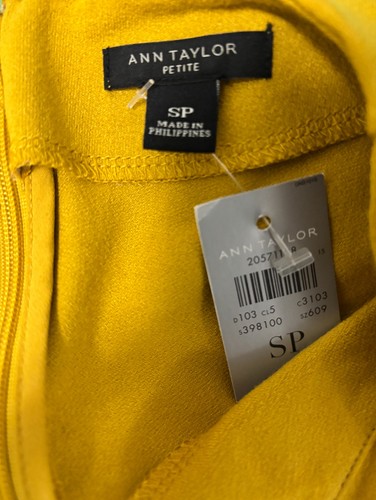 Ann Taylor Womens SP Mustard Yellow Twist Front Top NWT - photo 5