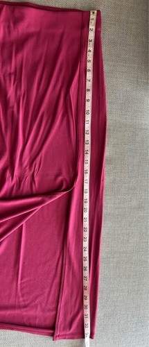 LOFT Pink Skirt Small SP BNWT Ponte Knit Front Split Maxi - photo 3