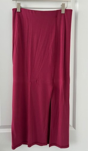 LOFT Pink Skirt Small SP BNWT Ponte Knit Front Split Maxi - photo 5