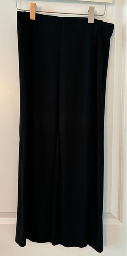 LOFT Black Skirt Small SP BNWT Ponte Knit Front Split Maxi