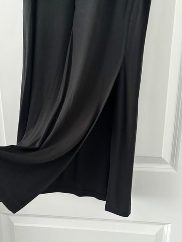 LOFT Black Skirt Small SP BNWT Ponte Knit Front Split Maxi - photo 2