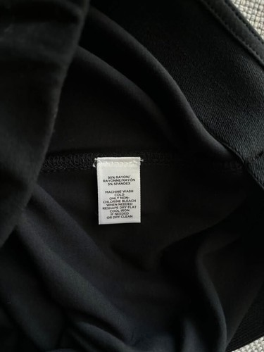 LOFT Black Skirt Small SP BNWT Ponte Knit Front Split Maxi - photo 3