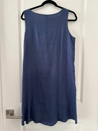 Amazhiyu 100% Linen Tank Dress Small S NWT Sleeveless Summer - photo 4