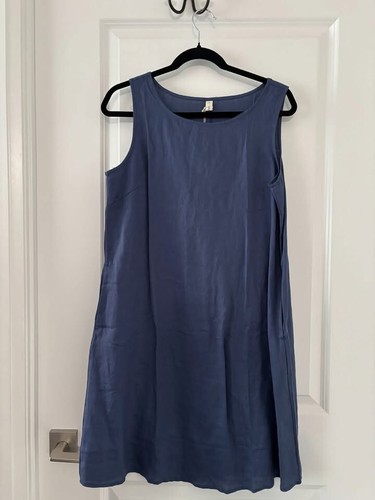 Amazhiyu 100% Linen Tank Dress Small S NWT Sleeveless Summer - photo 5