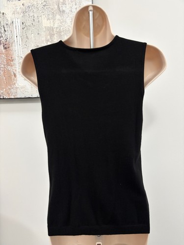 LOFT Black Ruffle Front Shell Small S BNWT - photo 3