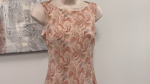 Ann Taylor Silk Dress 2 Petite BNWT Pink Peach Paisley - photo 2