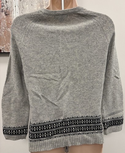Banana Republic Womens S Gray Fair Isle Wool Cardigan - photo 4