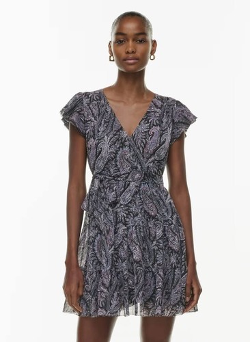 Aritzia Little Moon Sol Dress Small S BNWT Lined Tiered