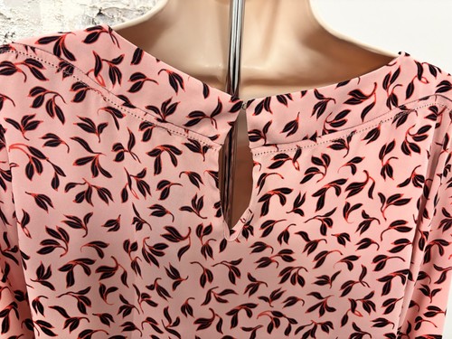 Ann Taylor Blouse XS Petite XSP BNWT Pink Leaf Print - photo 5