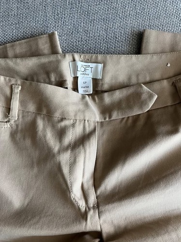 LOFT Ann Taylor Womens 6P Beige Marisa Cropped Ankle Pant - photo 2
