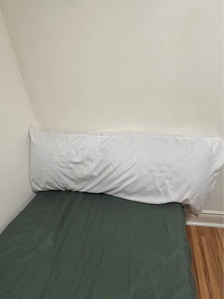 Twin Metal Bed Frame with Mattress and Bedding - photo 3