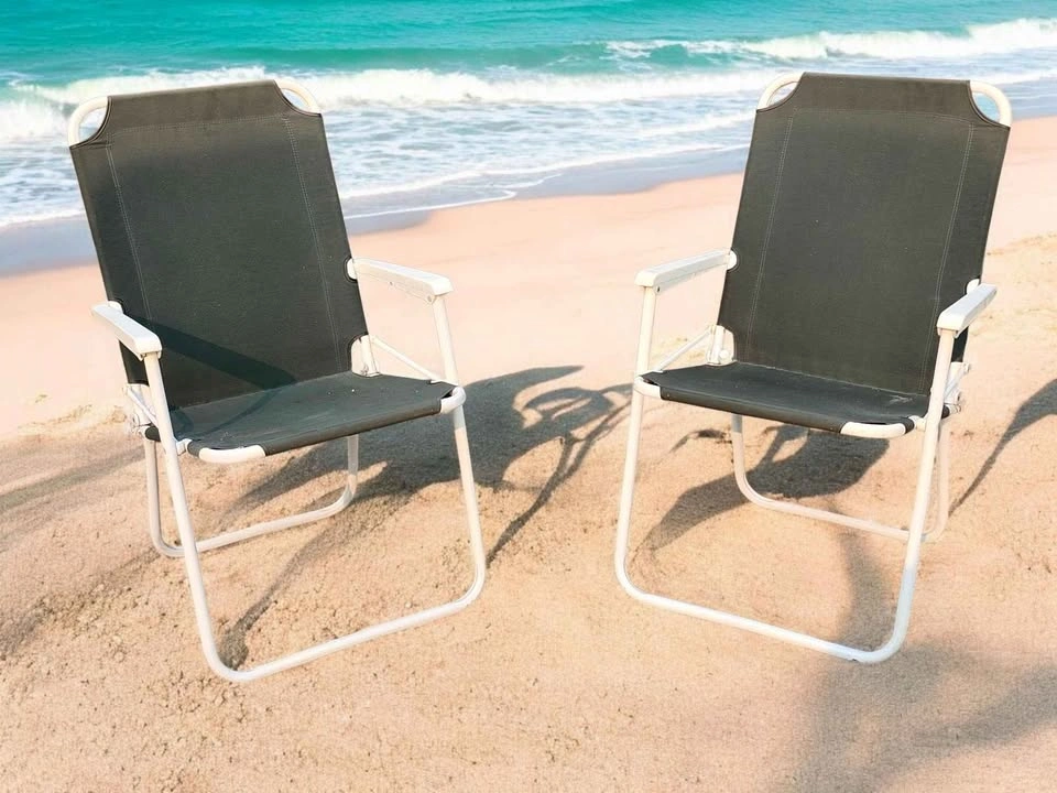 Pair of 2 Low-Profile Comfortable Beach Camping Chairs - photo 4