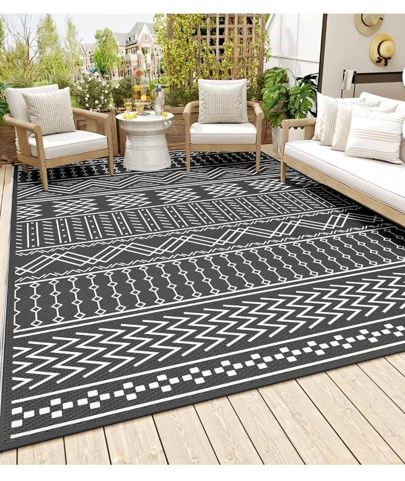New 8x10 FT Reversible Outdoor Patio Rug