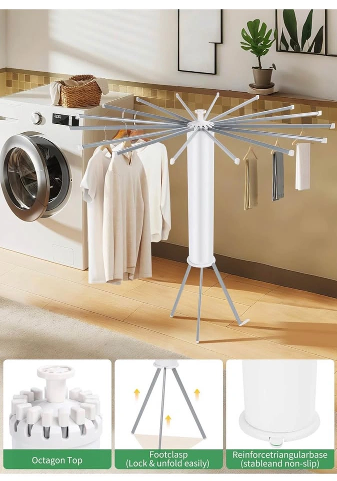 New Tripod Clothes Drying Rack, Portable Foldable Laundry Rack - photo 3