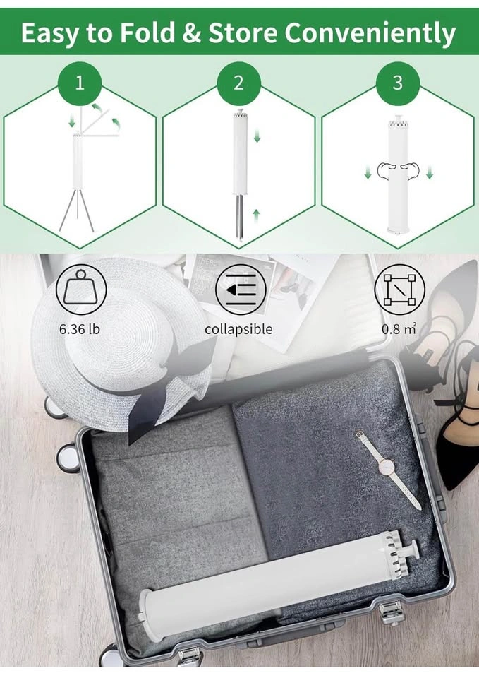 New Tripod Clothes Drying Rack, Portable Foldable Laundry Rack - photo 5