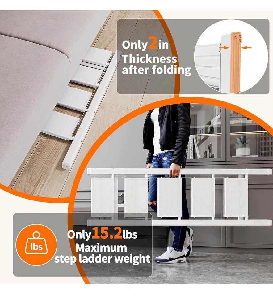 4-Step Aluminum Ladder, Lightweight Folding Step Stool - photo 5