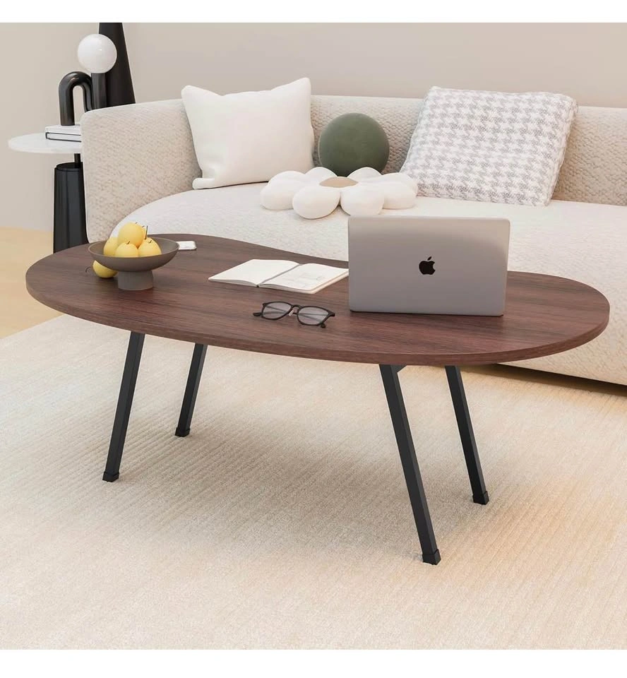 New Foldable Coffee Table, Modern Oval Center Table - photo 2