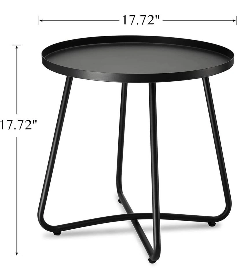 New Outdoor Side Tables, Weather Resistant Steel - photo 3