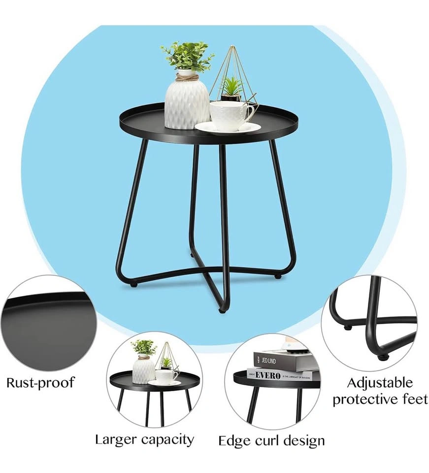 New Outdoor Side Tables, Weather Resistant Steel - photo 5