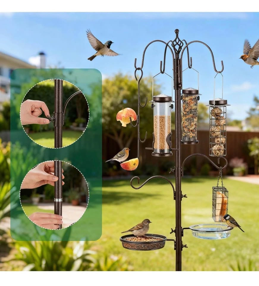 New Bird Feeding Station Kit Pole Wild Bird Feeder - photo 4