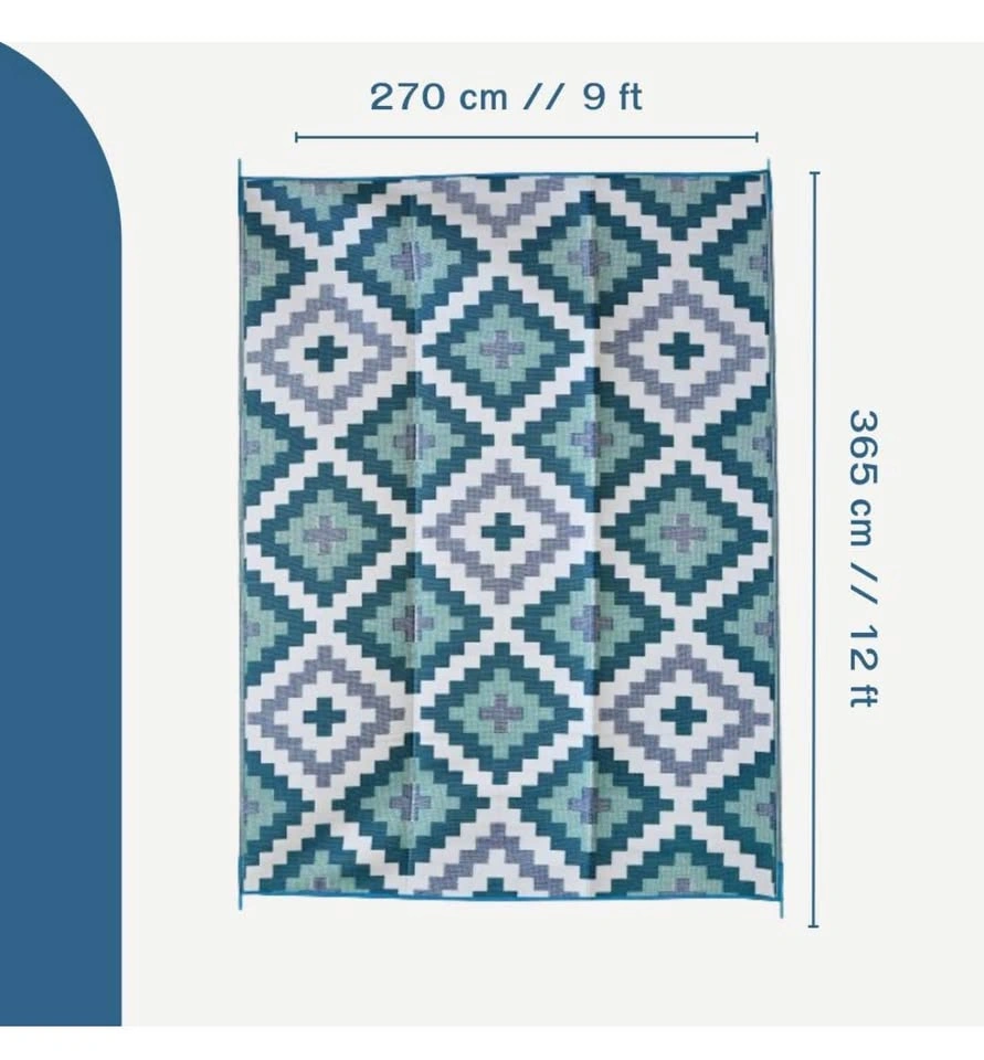 Kilim Design Outdoor Area Rug - Reversible & Waterproof - photo 2