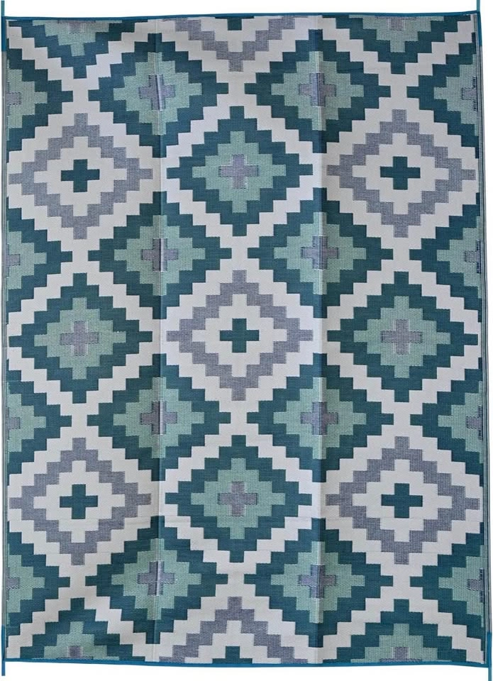 Kilim Design Outdoor Area Rug - Reversible & Waterproof - photo 4