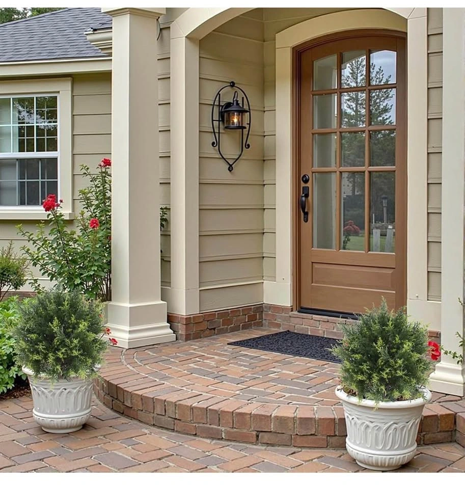 New Artificial Cedar Topiary Tree 58CM 2 Pack - photo 3