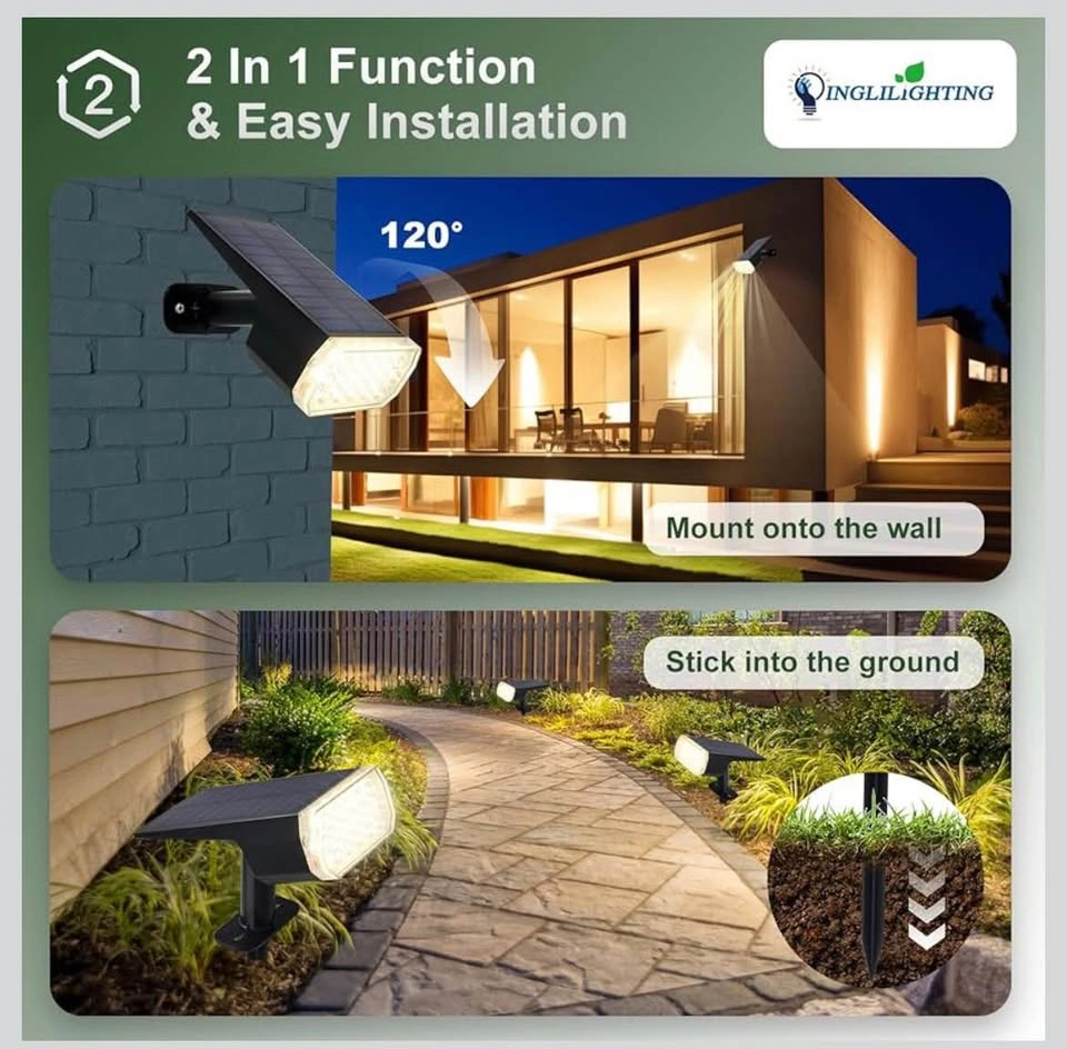 New Solar Lights Outdoor Waterproof 6PC Warm - photo 5