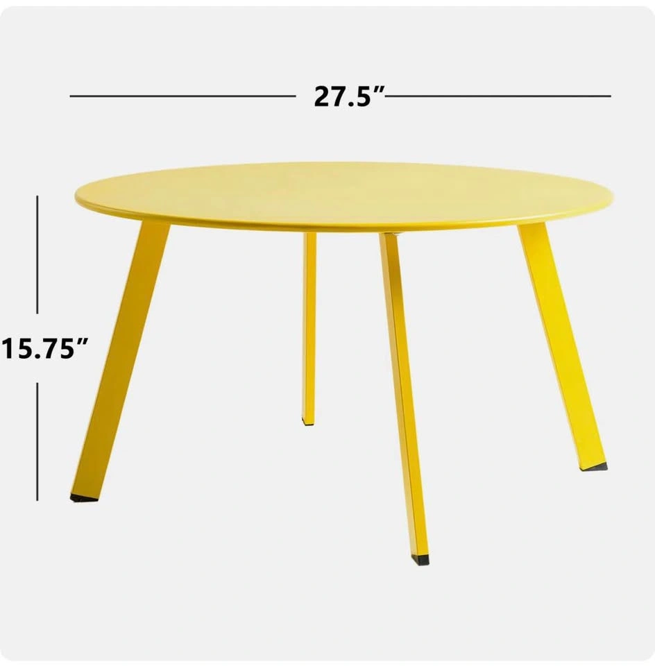New Outdoor Side Table, Round Patio Coffee Table - photo 5
