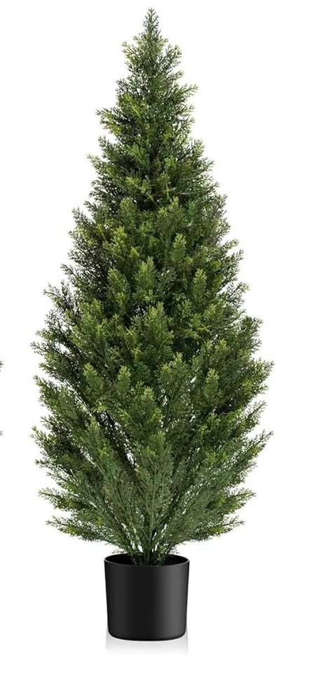 6FT Artificial Topiary Cedar Tree UV Protection