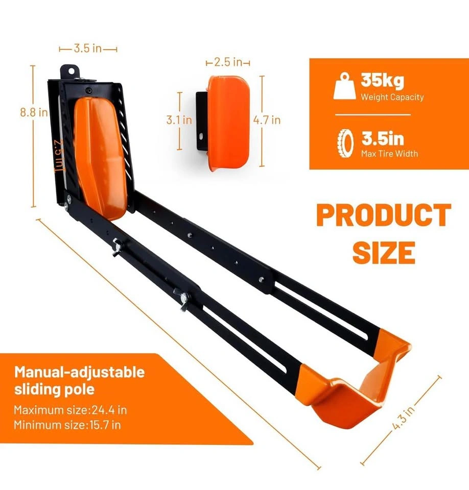 New Swivel Bike Rack Wall Mount, 2 PCS Bike Hanger - photo 2