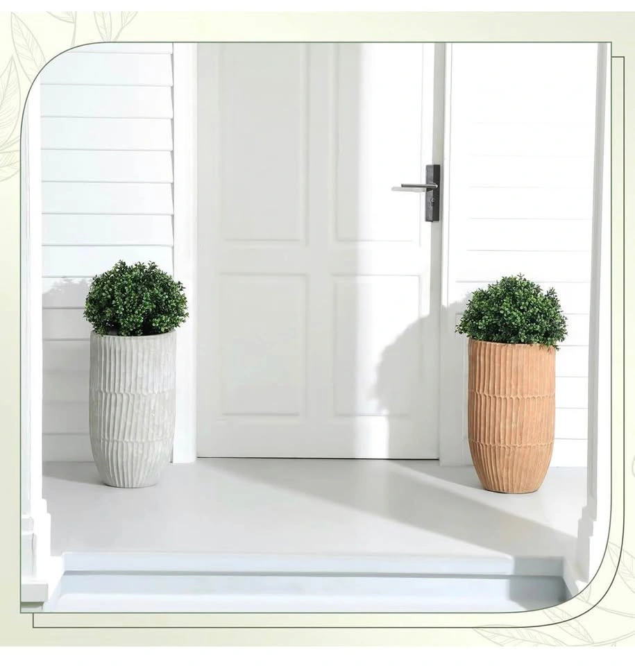 2 Pack 18" Artificial Boxwood Topiary Trees - photo 4