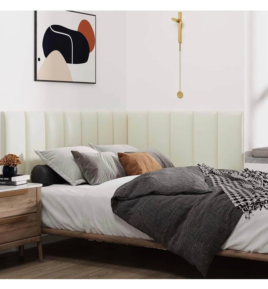 New Wall Mounted Upholstered Queen Headboard 3D Wall Panels - photo 4