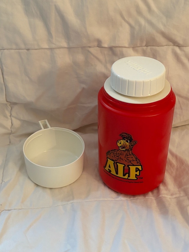 Vintage 1987 Alf Thermos Only With Stopper & Cup Cap