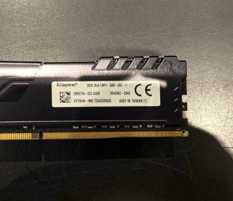 128gb HyperX Fury DDR4 3200 RAM - photo 2
