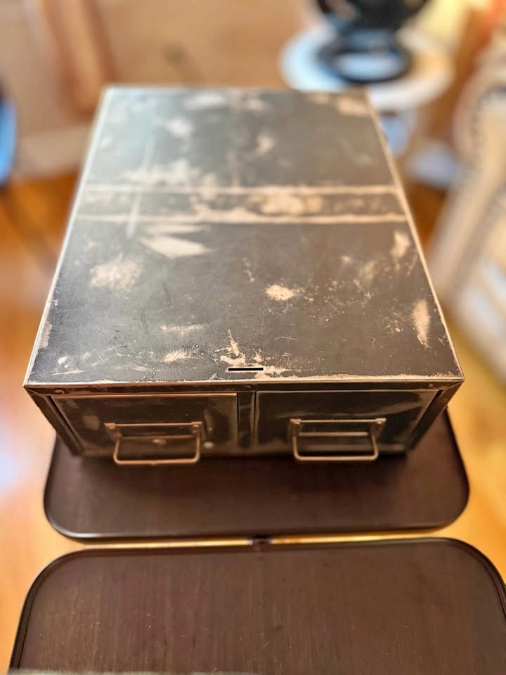 Metal filing cabinet