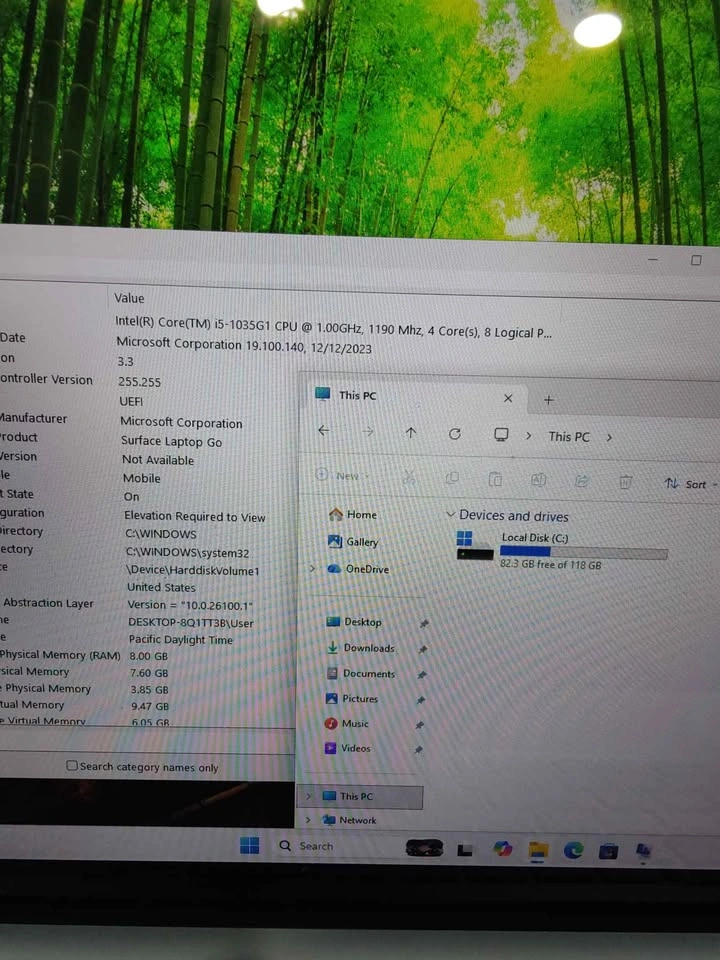 Microsoft surface go laptop touchscreen 128GB 8GB RAM - photo 3