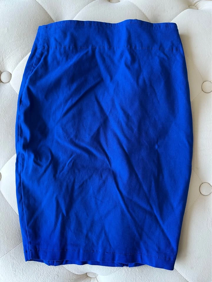 Blue Zipper Detail Mini Skirt - Women's - photo 3