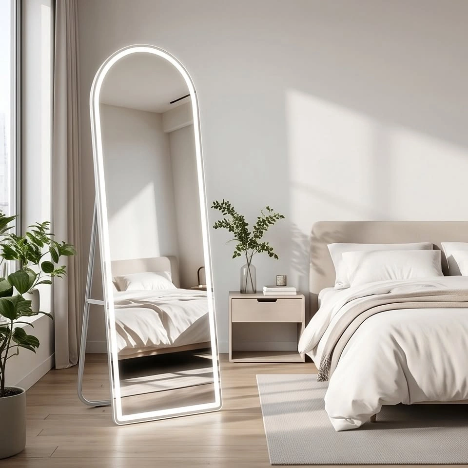 Full-Length LED Mirror – 3 Color Lighting - photo 2